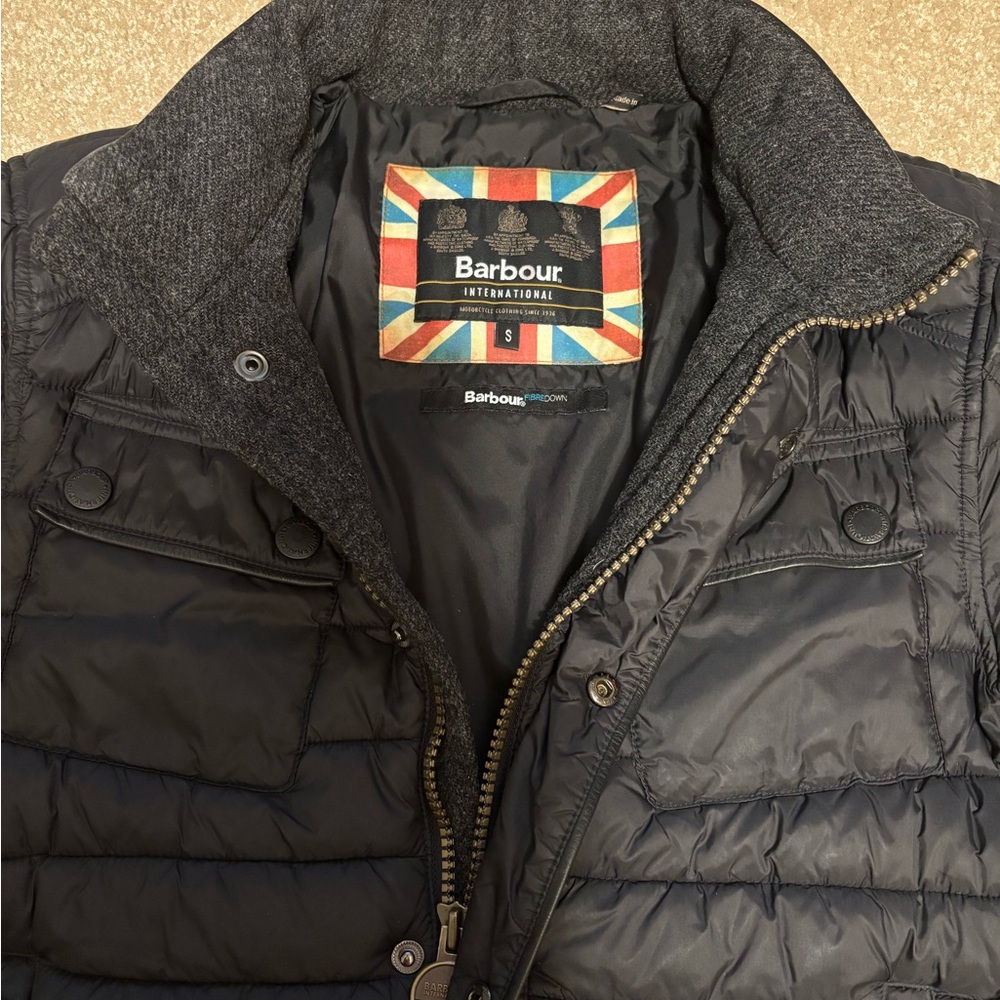 Barbour Women's small Black Motorcycle Puffer Jacket